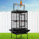 i.Pet Pet Bird Cage with Perch - Black