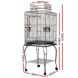 i.Pet Large Bird Cage with Perch - Black