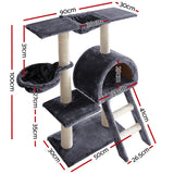 i.Pet Cat Tree 100cm Trees Scratching Post Scratcher Tower Condo House Furniture Wood Feline