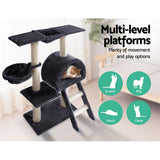 i.Pet Cat Tree 100cm Trees Scratching Post Scratcher Tower Condo House Furniture Wood Feline