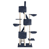 i.Pet Cat Tree 244cm Trees Scratching Post Scratcher Tower Condo House Furniture Wood