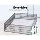 i.Pet 2X24" 8 Panel Pet Dog Playpen Puppy Exercise Cage Enclosure Fence Play Pen