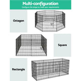 i.Pet 2X30" 8 Panel Pet Dog Playpen Puppy Exercise Cage Enclosure Fence Play Pen