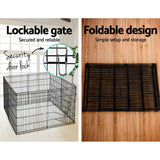 i.Pet 2X30" 8 Panel Pet Dog Playpen Puppy Exercise Cage Enclosure Fence Play Pen