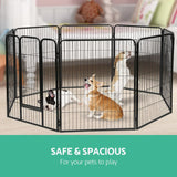 i.Pet 8 Panel Pet Dog Playpen Puppy Exercise Cage Enclosure Fence Play Pen 80x100cm