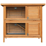 i.Pet 2 Storey Wooden Rabbit Hutch