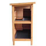 i.Pet 2 Storey Wooden Rabbit Hutch