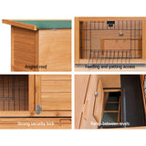 i.Pet 2 Storey Wooden Rabbit Hutch