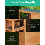 i.Pet 2 Storey Wooden Rabbit Hutch