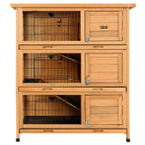 i.Pet Rabbit Hutch Hutches Large Metal Run Wooden Cage Waterproof Outdoor Pet House Chicken Coop Guinea Pig Ferret Chinchilla Hamster 91.5cm x 46cm x 116.5cm