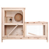 i.Pet Hamster Guinea Pig Ferrets Rodents Hutch Hutches Large Wooden Cage Running 80cm x 40cm x 60cm