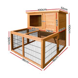 i.Pet 100cm Tall Wooden Pet Coop