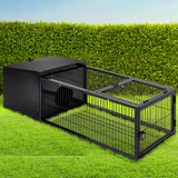 i.Pet Rabbit Cage Hutch Cages Indoor Outdoor Hamster Enclosure Pet Metal Carrier 122CM Length