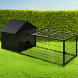 i.Pet Rabbit Cage Hutch Cages Indoor Outdoor Hamster Enclosure Pet Metal Carrier 162CM Length