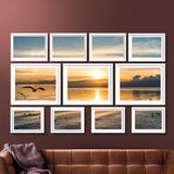 11 PCS Photo Frame Wall Set Collage Picture Frames Home Decor Present Gift White