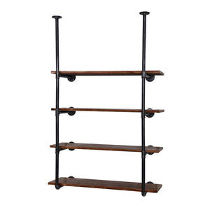 Artiss Wall Display Shelves Industrial Bookshelf DIY Pipe Shelf Rustic Brackets