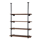 Artiss Wall Display Shelves Industrial Bookshelf DIY Pipe Shelf Rustic Brackets