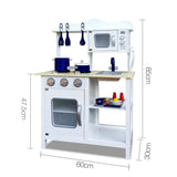 Keezi 18 Piece Kids Kitchen Play Set - White