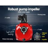 Giantz 2inch High Flow Water Pump - Black & Red