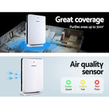 Devanti Air Purifier HEPA Filter Freshener Carbon Ioniser Cleaner with Remote Timer