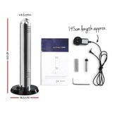 Stainless Steel Plasma Ioniser Tower - Silver