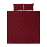 Giselle Luxury Classic Bed Duvet Doona Quilt Cover Set Hotel Queen Burgundy Red