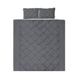 Giselle Bedding King Size Quilt Cover Set - Charcoal