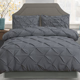 Giselle Bedding King Size Quilt Cover Set - Charcoal