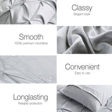 Giselle Bedding Queen Size Quilt Cover Set - Grey