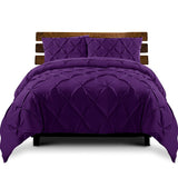 Giselle Luxury Classic Bed Duvet Doona Quilt Cover Set Hotel King Purple