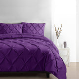 Giselle Luxury Classic Bed Duvet Doona Quilt Cover Set Hotel Super King Purple