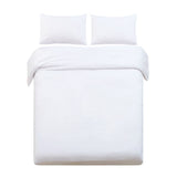 Giselle Bedding King Size Classic Quilt Cover Set - White