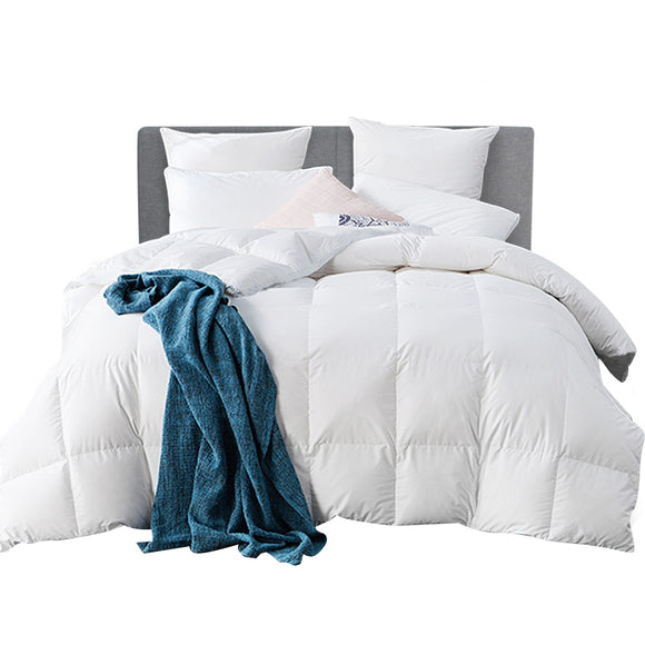 Giselle Bedding 800GSM Goose Down Feather Quilt Cover Duvet Winter Doona White Super King