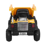 Rigo Kids Ride On Car Dumptruck 12V Electric Bulldozer Toys Cars Battery Yellow