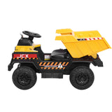 Rigo Kids Ride On Car Dumptruck 12V Electric Bulldozer Toys Cars Battery Yellow