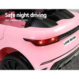 Kids Ride On Car Licensed Land Rover 12V Electric Car Toys Battery Remote Pink