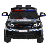 Rigo Kids Ride On Car Inspired Patrol Police Electric Powered Toy Cars Black