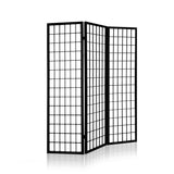 Artiss 3 Panel Wooden Room Divider - Black