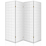 Artiss 4 Panel Wooden Room Divider - White