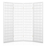 Artiss 4 Panel Wooden Room Divider - White