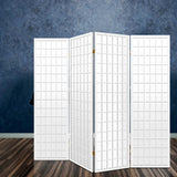 Artiss 4 Panel Wooden Room Divider - White