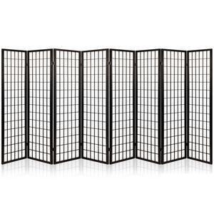 Artiss 8 Panel Room Divider Privacy Screen Dividers Stand Oriental Vintage Black