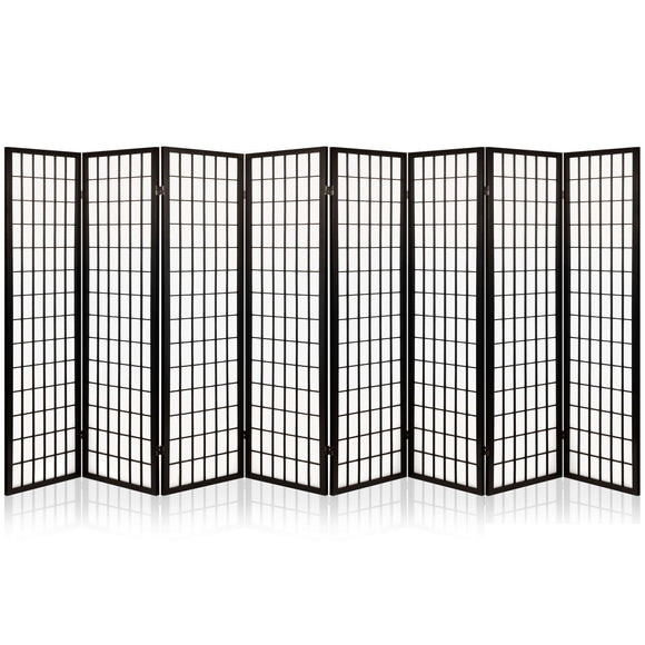 Artiss 8 Panel Room Divider Privacy Screen Dividers Stand Oriental Vintage Black