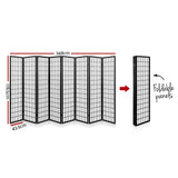 Artiss 8 Panel Room Divider Privacy Screen Dividers Stand Oriental Vintage Black