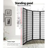 Artiss 8 Panel Room Divider Privacy Screen Dividers Stand Oriental Vintage Black