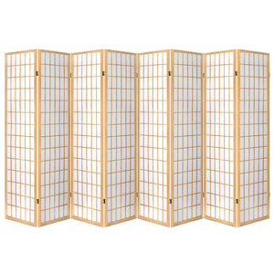 Artiss 8 Panel Room Divider Privacy Screen Dividers Stand Oriental Vintage Natural