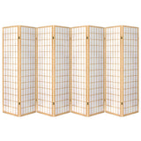 Artiss 8 Panel Room Divider Privacy Screen Dividers Stand Oriental Vintage Natural