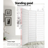 Artiss 8 Panel Room Divider Privacy Screen Dividers Stand Oriental Vintage White