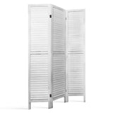 Artiss Room Divider Privacy Screen Foldable Partition Stand 3 Panel White