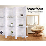 Artiss Room Divider Screen 8 Panel Privacy Foldable Dividers Timber Stand Shelf